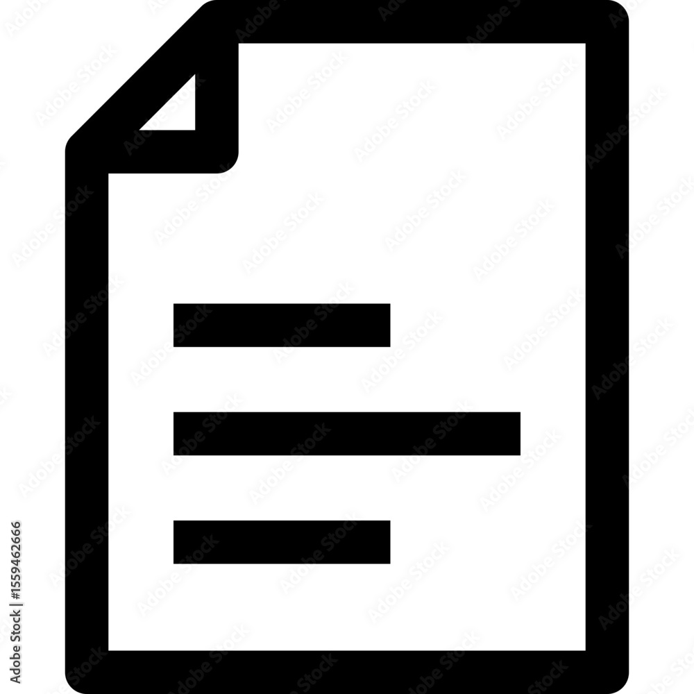Document - Simple Minimalist Icon Document - Simple Minimalist Icon