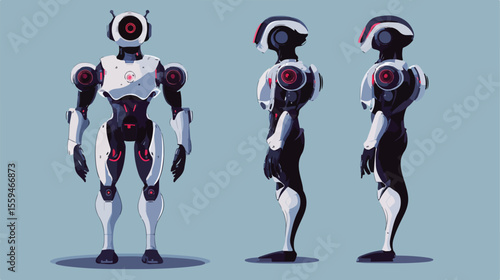 Futuristic Artificial Intelligence Robot Technology Concept