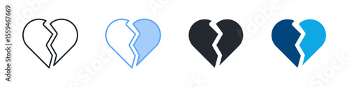 Vulnerability Icon Set Multiple Style. Designed In Outline, Blue, Glyph, Dual Tone