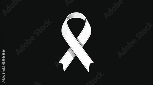Awareness Ribbon Icon Vector Illustration