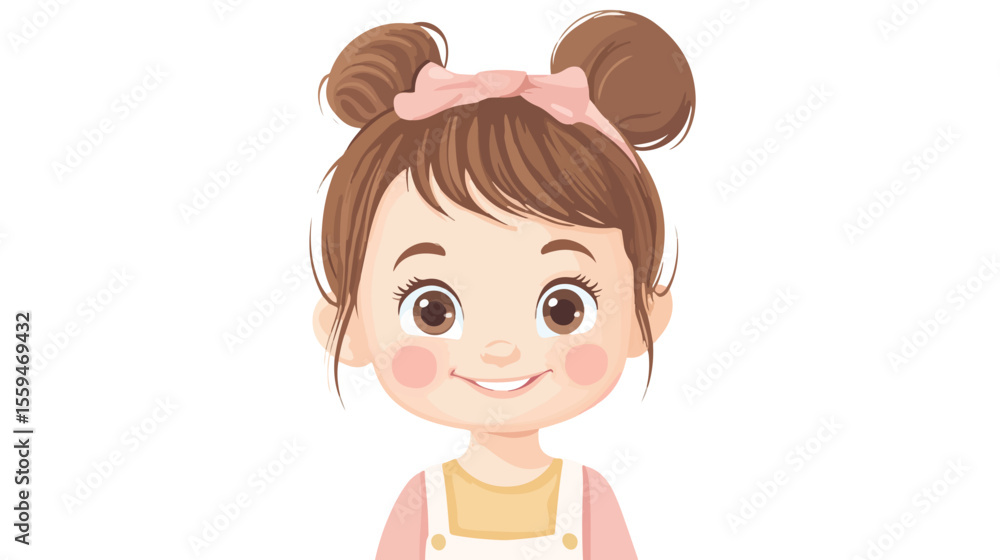 Adorable Baby Girl with Cute Smile and Hairstyle Adorable Baby Girl with Cute Smile and Hairstyle