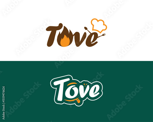 Café/restaurant logo design and brand identity, cafe logo design template.