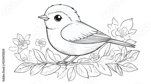 Cute Bird Coloring Pages for Kids: Educational and Fun Activity Sheets