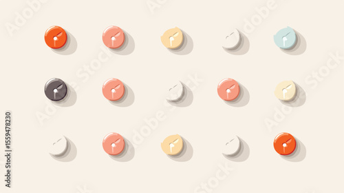 Birth Control Pills Vector Illustration for Medical Concepts and Healthcare Designs