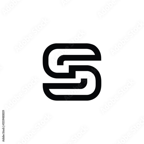 Free Download Initial S Logo Design Bold Monogram Creative Mark Rounded Shape Isolated Design - GFXLoad