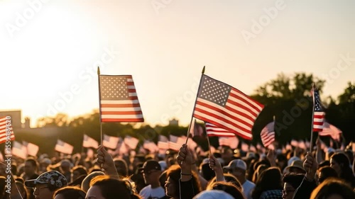 Happy 4th of July footage celebration for Happy Independence Day united states of america as a banner, feed and stories
