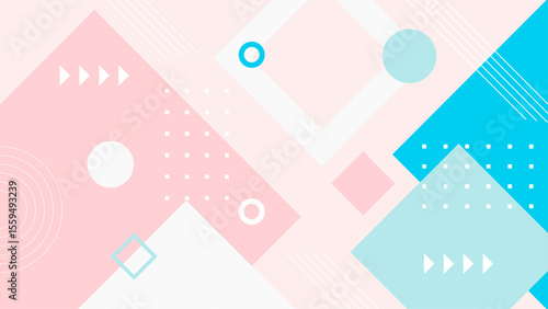 Colorful geometric shapes and patterns suitable for backgrounds, designs, prints, and digital projects requiring a vibrant and modern appeal.