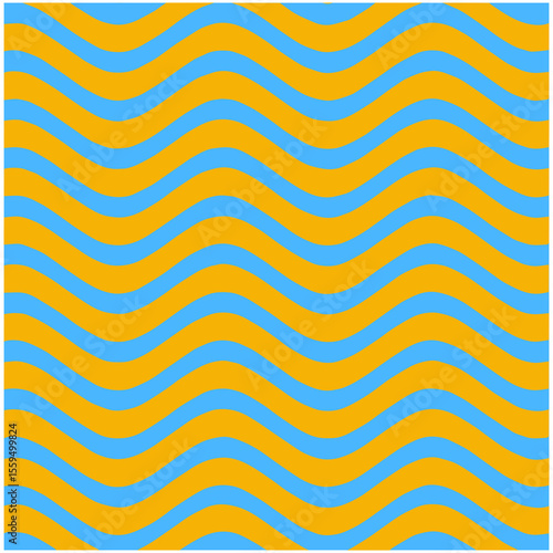 Abstract Wavy Lines Curvy Background Summer Design Template