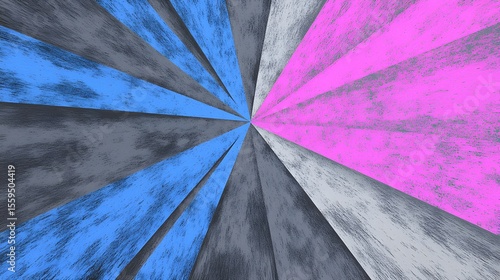 Abstract Geometric Burst Pink Blue Grey Lines Background