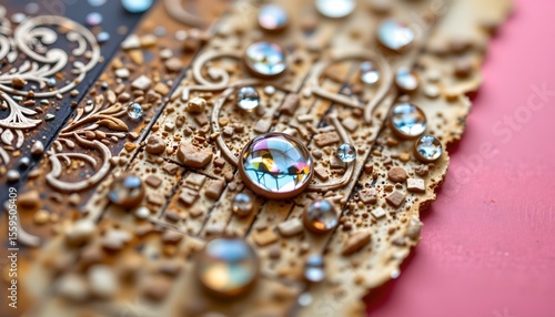 Wallpaper Mural the image shows a close up of what appears to be a material with a pattern that resembles the texture of fabric or paper Torontodigital.ca