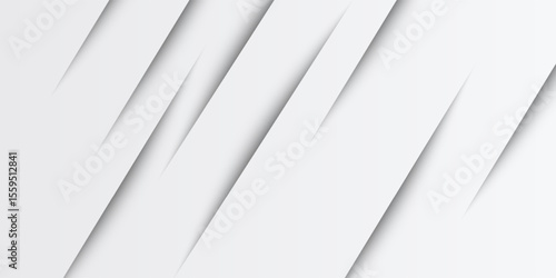 bstract white geometric background with diagonal cut-out shapes and soft shadows. Minimalist and modern design suitable for presentations, technology themes, corporate materials, or web design