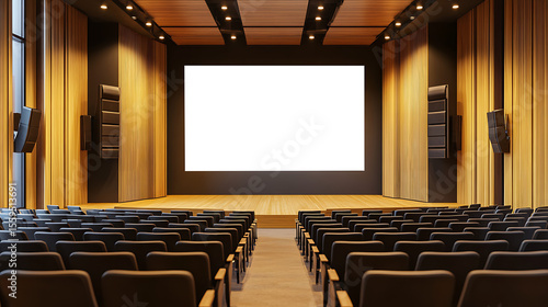 Modern auditorium mockup
