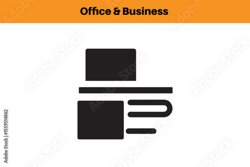business and office icon, Office icon Vector Images.