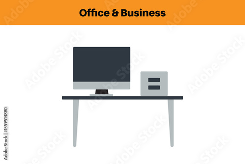 business and office icon, Office icon Vector Images.
