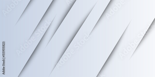 abstract Cool Gray Blendgeometric background with diagonal cut-out shapes and soft shadows. Minimalist and modern design suitable for presentations, technology themes, corporate materials,