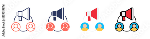 Omnichannel Multi Style Icon Set Vector 