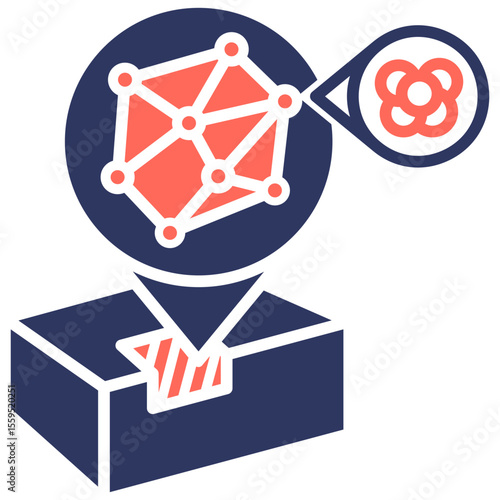 Quantum Neutrino Detection Icon