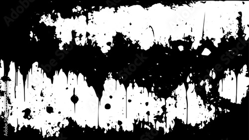 Wallpaper Mural Grunge Drip Stripe Texture in Black and White Abstract Style Torontodigital.ca