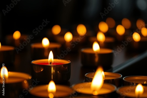 Wallpaper Mural candles in the dark Torontodigital.ca