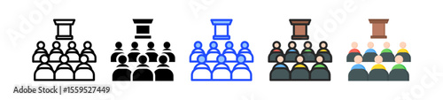 Audience Icon Collection With Multiple Styles