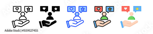 Engagement Icon Collection With Multiple Styles