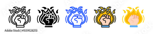 Motivation Icon Collection With Multiple Styles