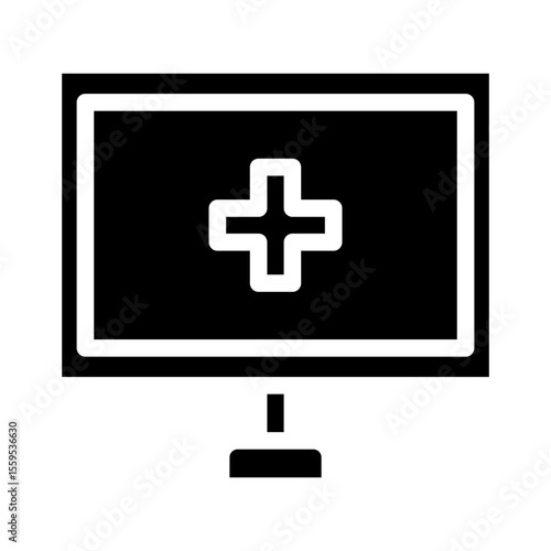 online consultation glyph icon