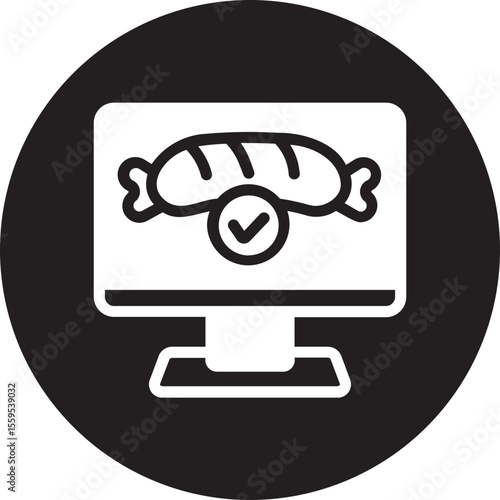online order glyph icon