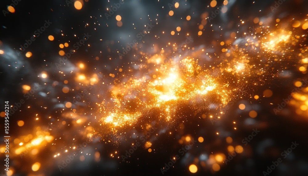 Naklejka premium Abstract fiery explosion