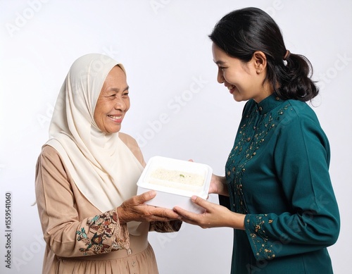 Muslim Woman Donating
