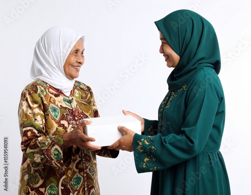 Muslim Woman Donating