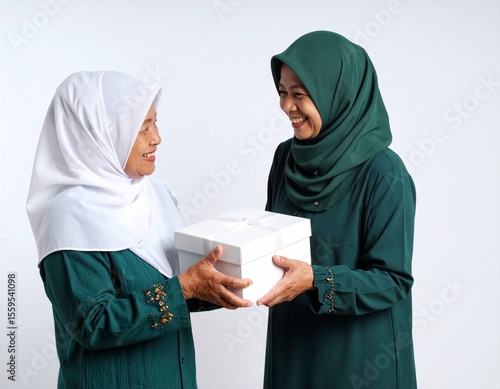 Muslim Woman Donating