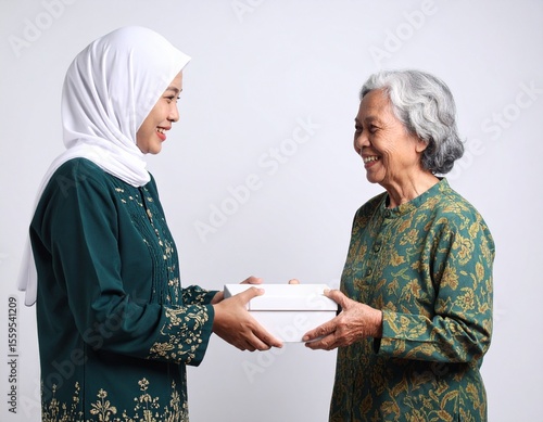 Muslim Woman Donating