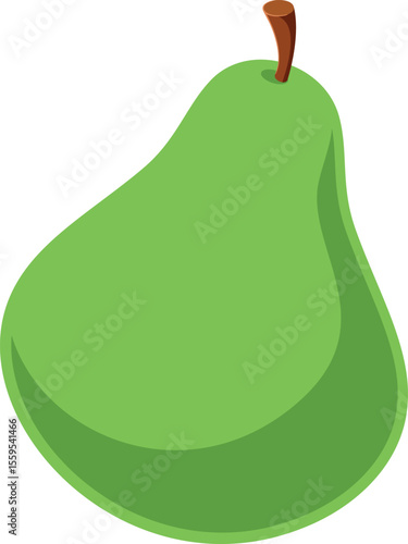 Fresh green pear fruit
