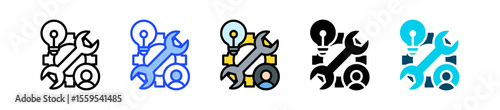 Skill Icon Collection With Multiple Styles