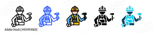 Craftsman Icon Collection With Multiple Styles