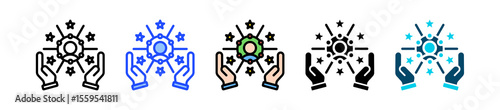 Talent Icon Collection With Multiple Styles