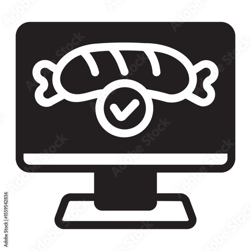 online order glyph icon