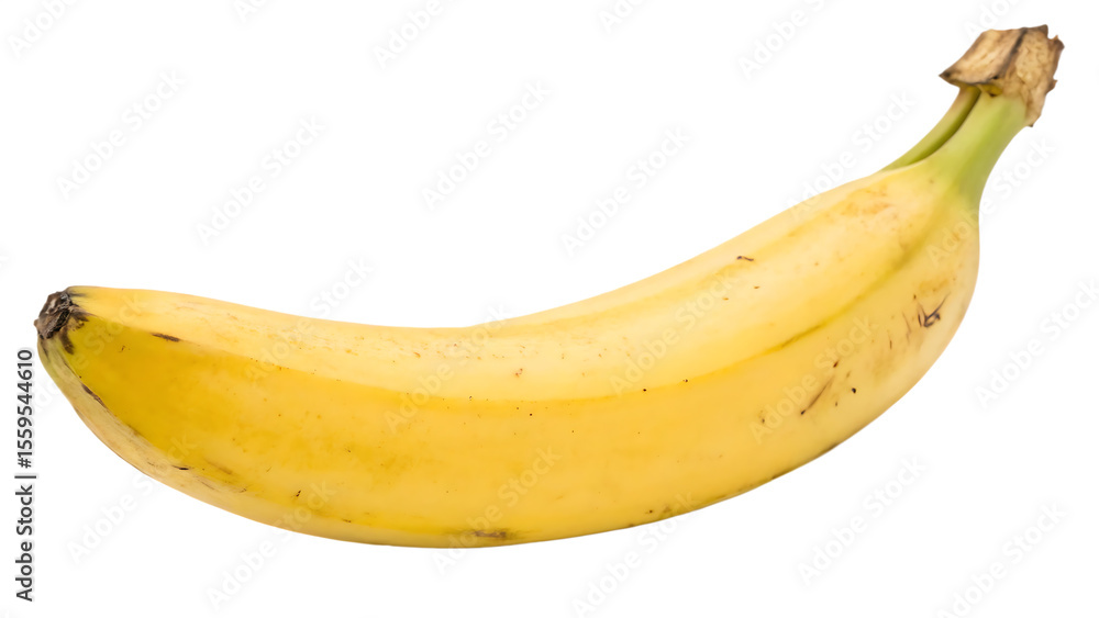 Banana isolated on a white background PNG. AI GENERATED. Banana isolated on a white background PNG. AI GENERATED.