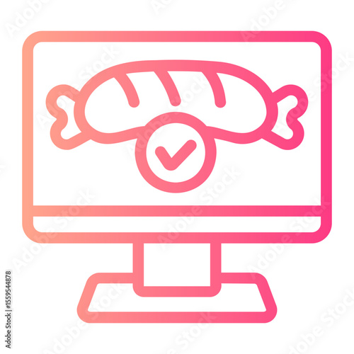 online order gradient icon