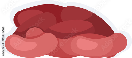 Bunch of sausages meat food