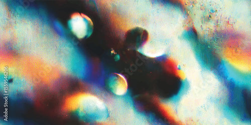 Vector seamless pattern, Scanned paper, Halftone faded gradient texture. Grunge halftone grit background. Rainbow sand noise effect overlay