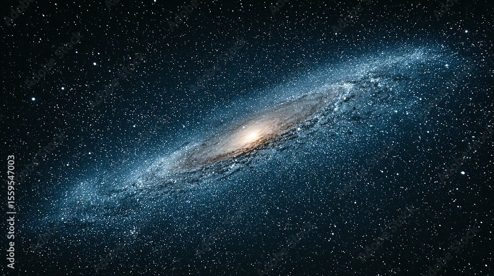 Fototapeta premium Spiral galaxy in deep space.