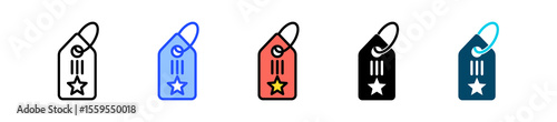 Label Icon Collection With Multiple Styles