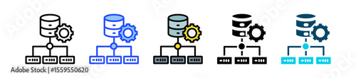 Data Set Icon Collection With Multiple Styles