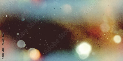Vector seamless pattern, Film texture background with grain dust light leak lens flare