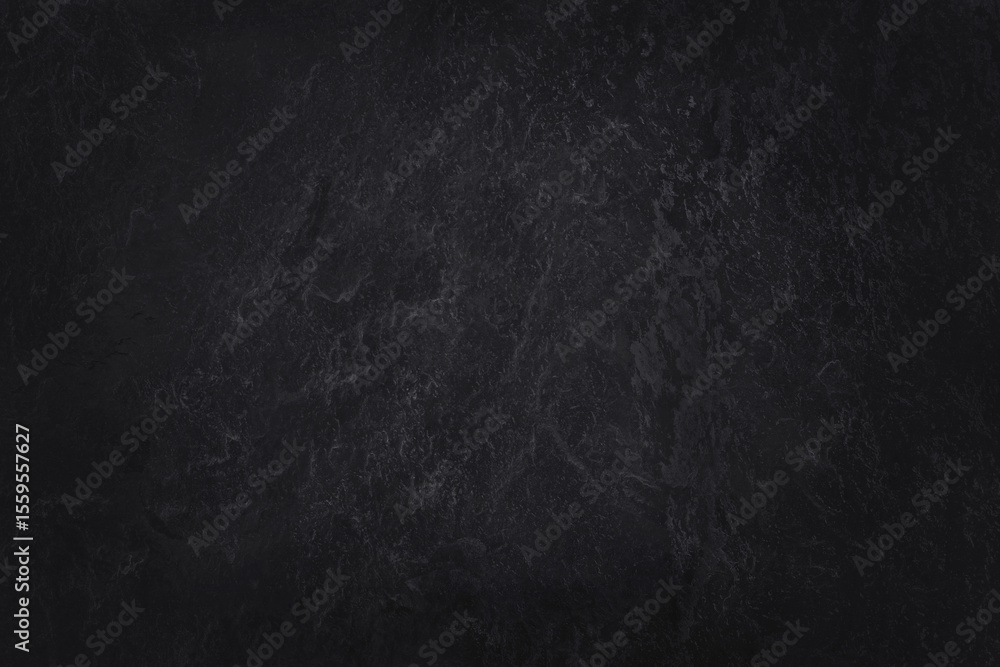 Fototapeta premium Dark grey black slate texture in natural pattern with high resolution for background and design art work. Black stone wall.