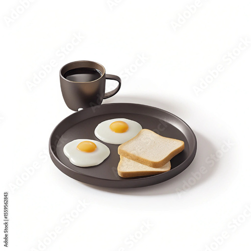 fried eggs and toast