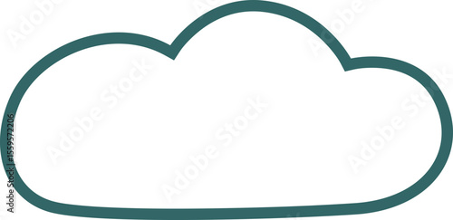 simple cloud outline icon