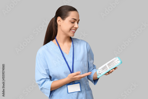 Portrait of female dentist ...